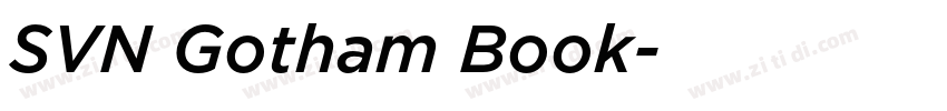 SVN Gotham Book字体转换